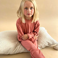 Unisex Ribbed Vintage Rose Pyjama