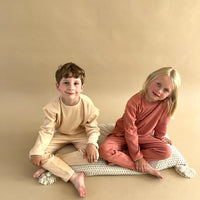 Unisex Ribbed Vintage Rose Pyjama