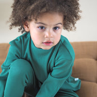 Unisex Ribbed Forest Green Pyjama