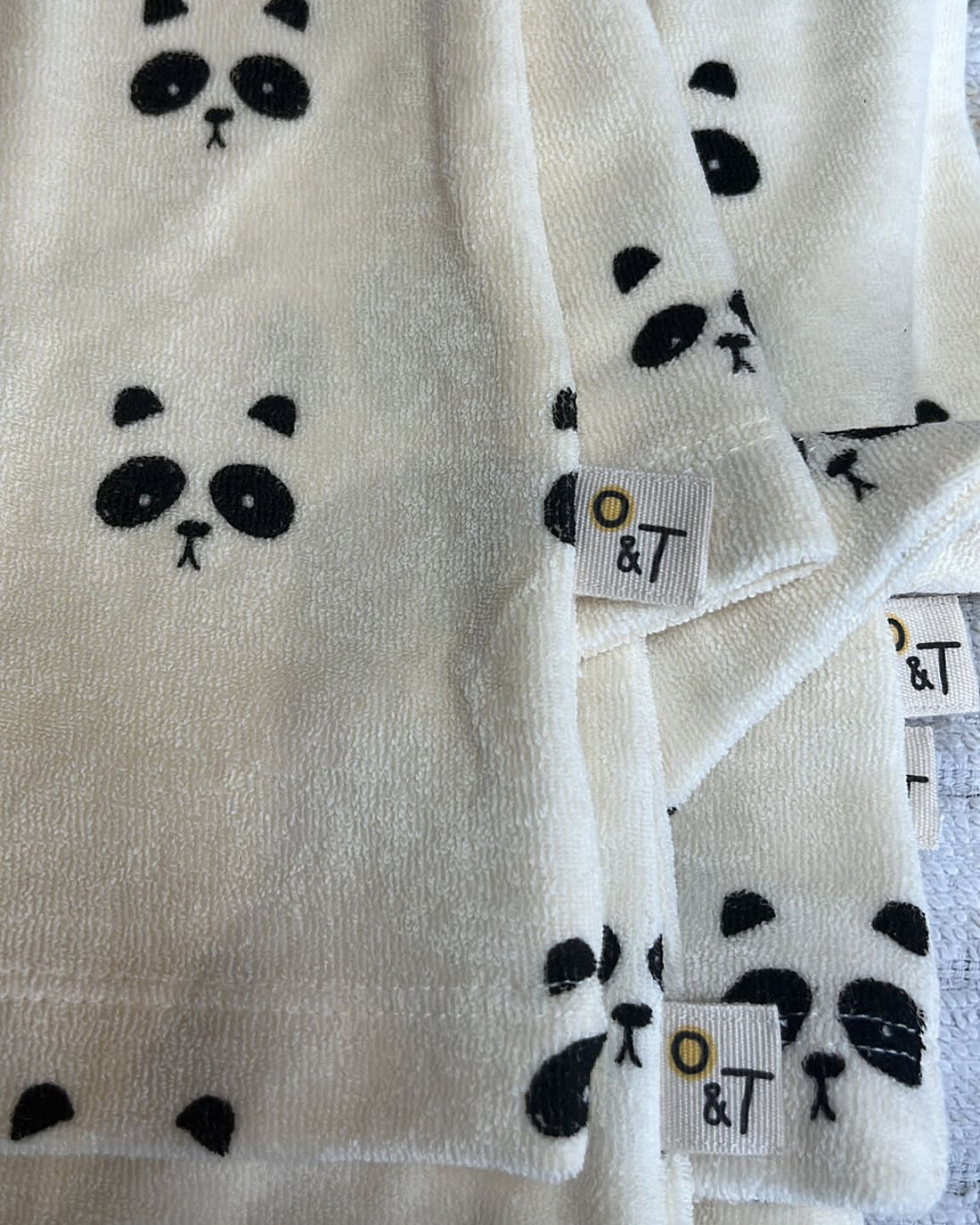 Panda Terry Towelling Set