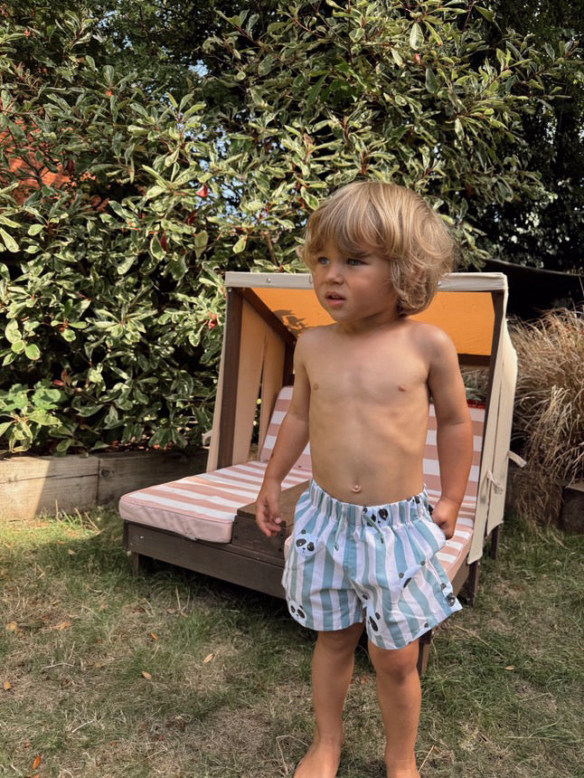 Panda Stripe Swimshort