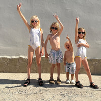 Panda Stripe Swimshort