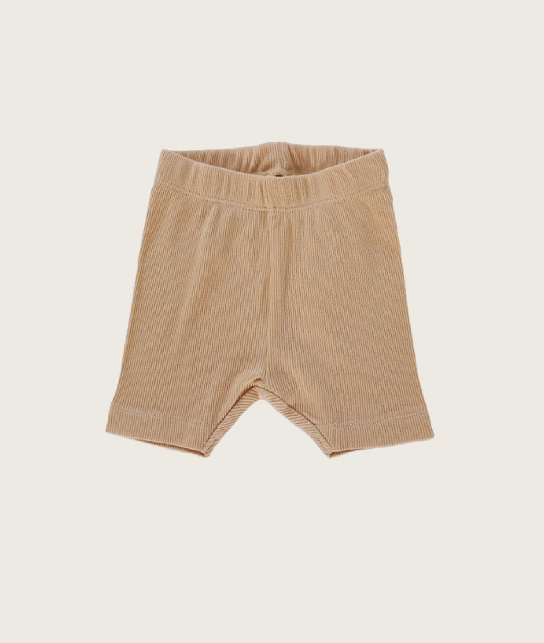 Beige Ribbed Cycling short