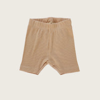 Beige Ribbed Cycling short