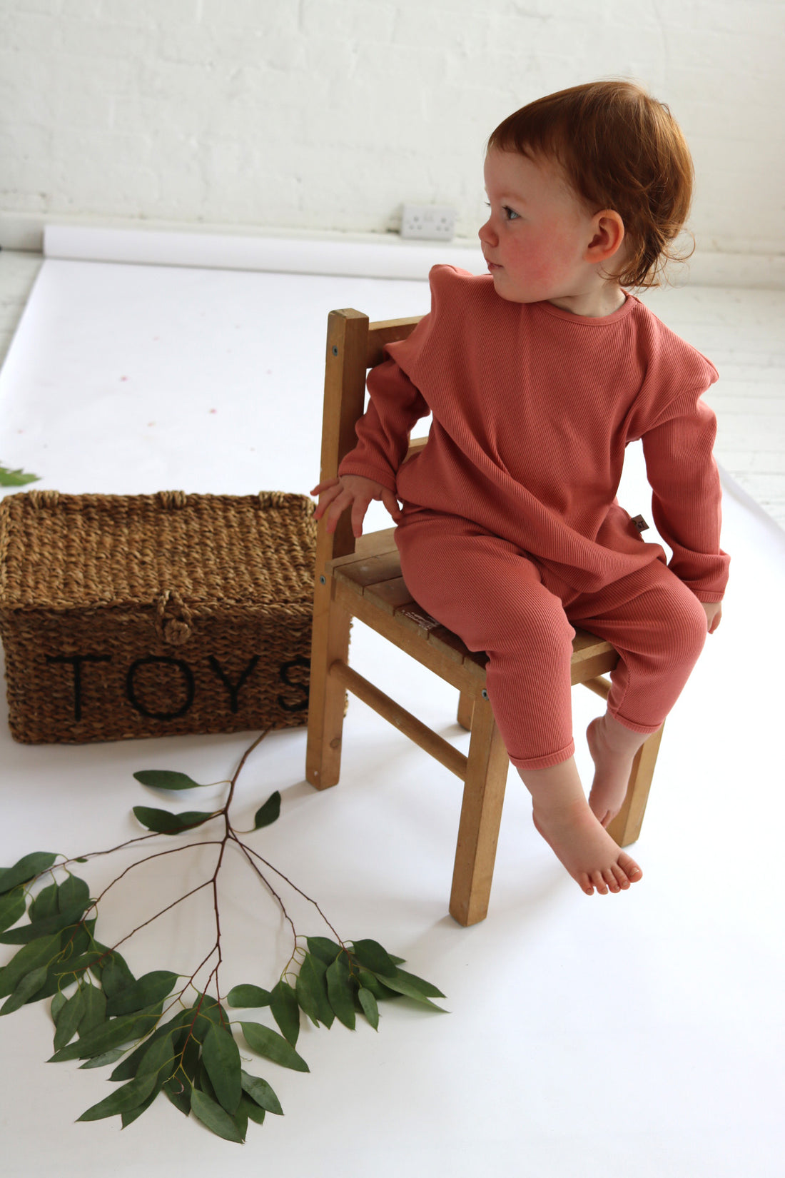 Unisex Ribbed Vintage Rose Pyjama