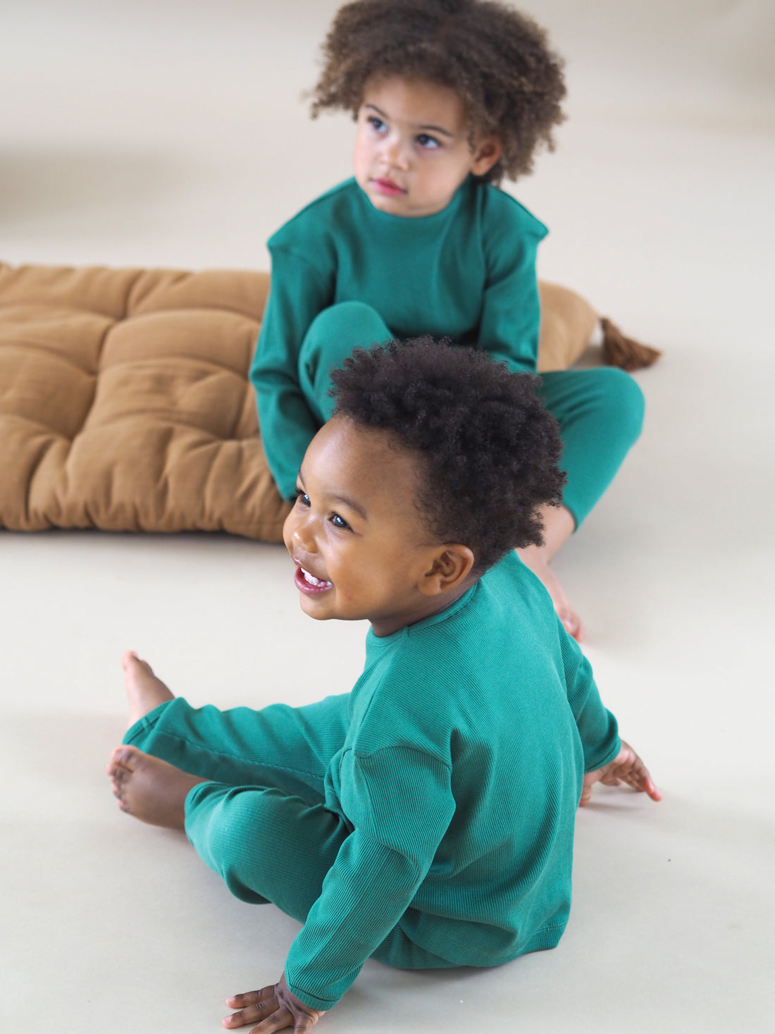 Unisex Ribbed Forest Green Pyjama