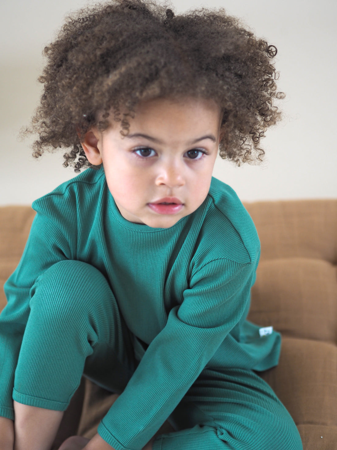 Unisex Ribbed Forest Green Pyjama