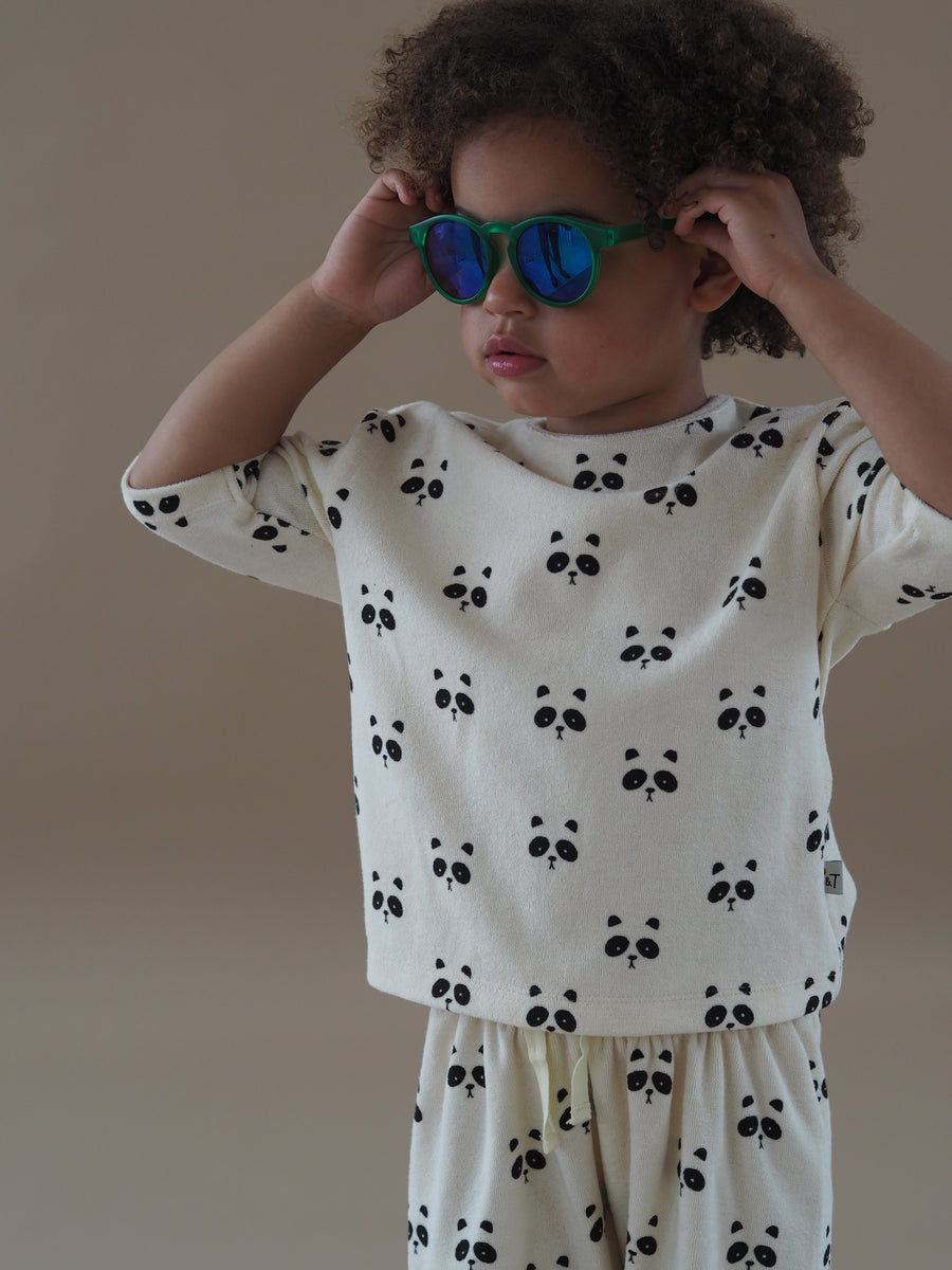 Panda Terry Towelling Set