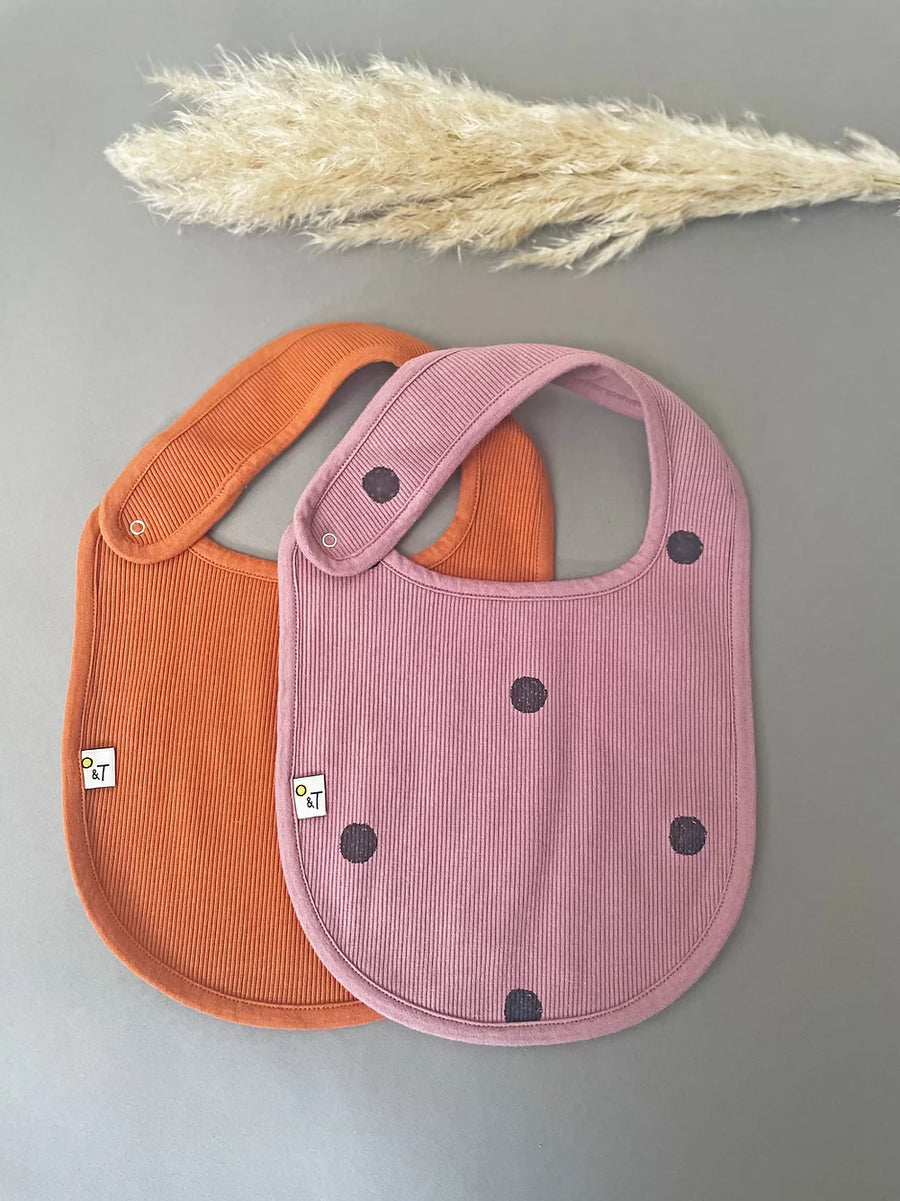 Unisex Dotty Rib Bib