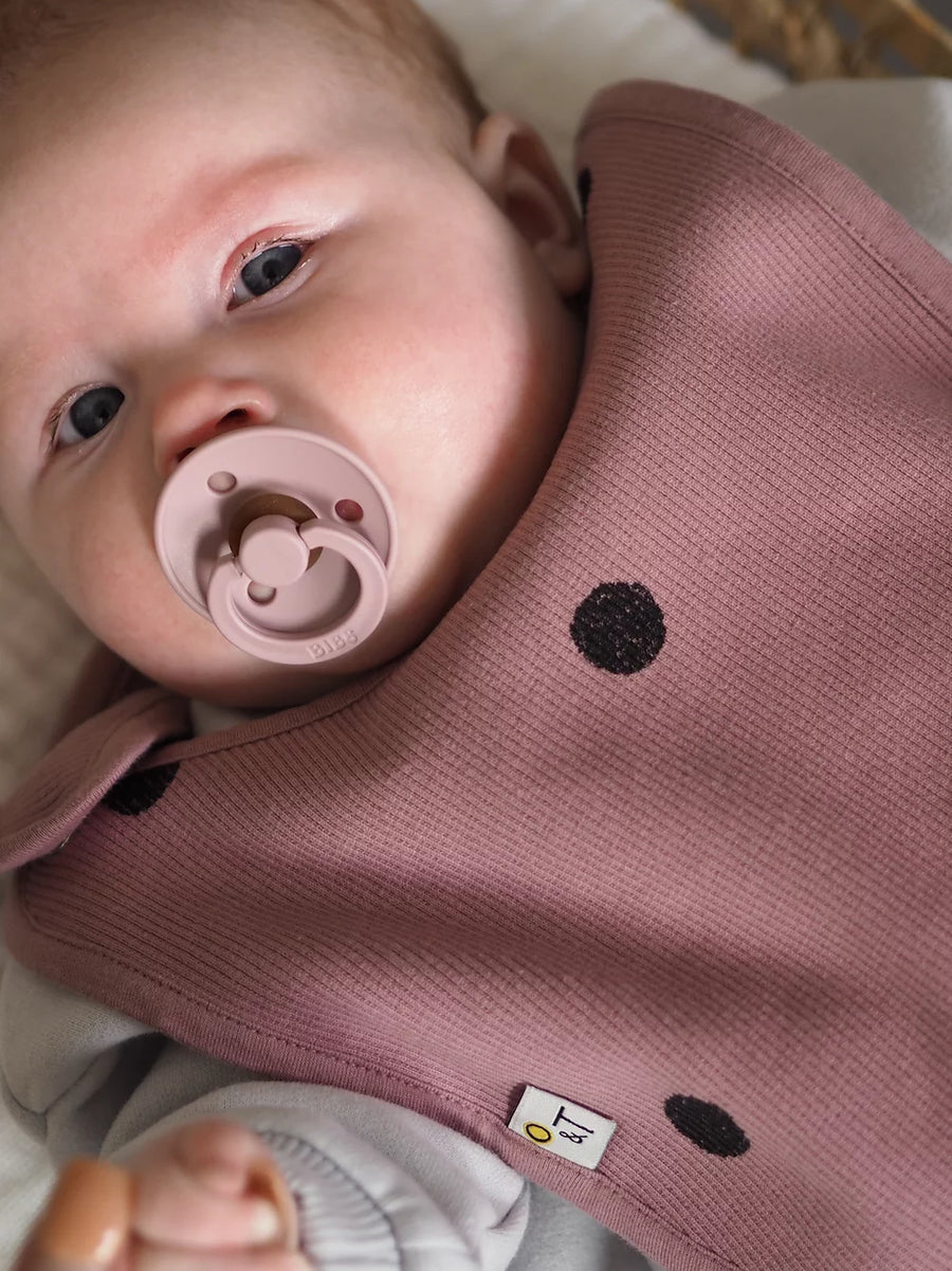 Unisex Dotty Rib Bib